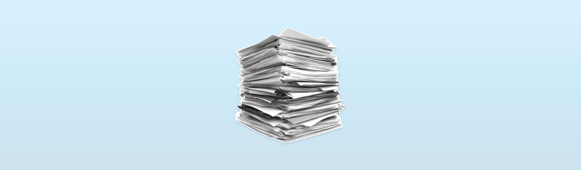 A stack of papers.